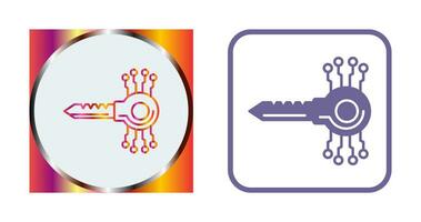 icône de vecteur de code clé