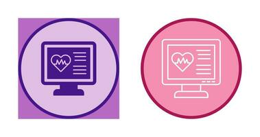 icône de vecteur de cardiogramme