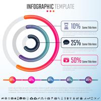 Modèle de conception d&#39;infographie vecteur