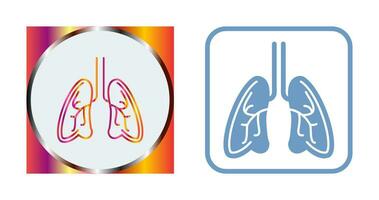 icône de vecteur de poumons