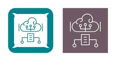 icône de vecteur de cloud computing