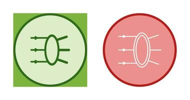 icône de vecteur de réfraction