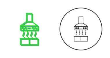 icône de vecteur de hotte aspirante