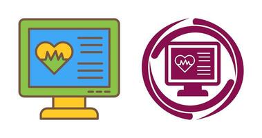 icône de vecteur de cardiogramme