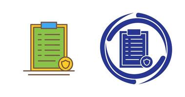 icône de vecteur de protection de liste