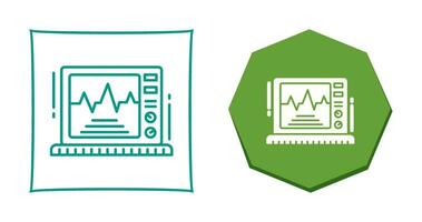 icône de vecteur de moniteur ekg