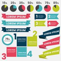 Modèle de conception infographie vecteur