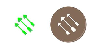icône de vecteur de flèches uniques