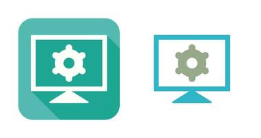 icône de vecteur de paramètres d'ordinateur