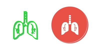 icône de vecteur de poumon