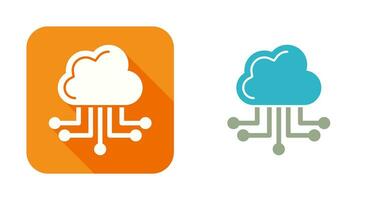 icône de vecteur de cloud computing