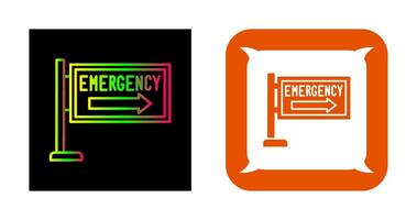 icône de vecteur de signe d'urgence