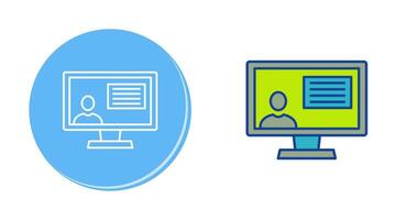 icône de vecteur d'éducation à distance