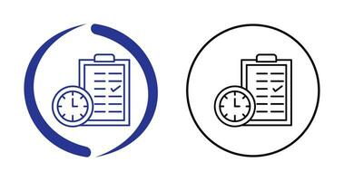 icône de vecteur de planification de temps