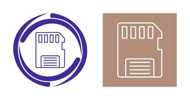 icône de vecteur de carte mémoire