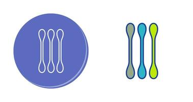 icône de vecteur de coton-tige