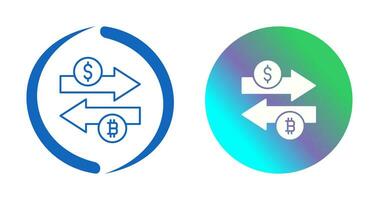 icône de vecteur d'échange d'argent