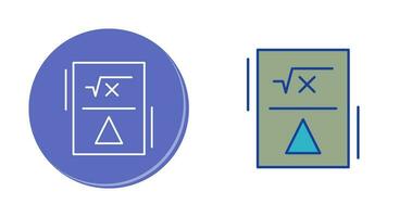 icône de vecteur de formule