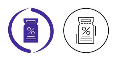 icône de vecteur de bon de réduction