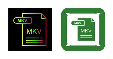 icône de vecteur mkv