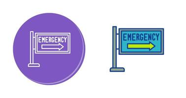 icône de vecteur de signe d'urgence