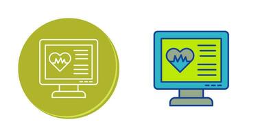 icône de vecteur de cardiogramme