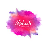 Design coloré lumineux splash aquarelle moderne vecteur