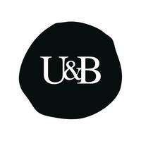 ub initiale logo lettre brosse monogramme entreprise vecteur