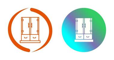 icône de vecteur de tiroir d'armoire