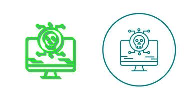 icône de vecteur d'attaque de virus