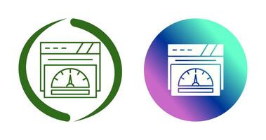 icône de vecteur de compteur de vitesse