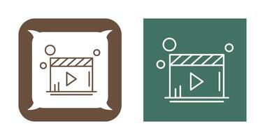 icône de vecteur de lecteur vidéo