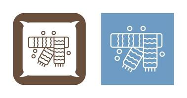 icône de vecteur d'écharpe d'hiver