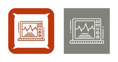 icône de vecteur de moniteur ekg