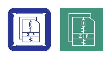 icône de vecteur de fichier zip