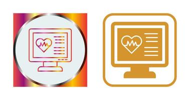 icône de vecteur de cardiogramme