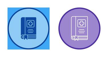 icône de vecteur de livre médical