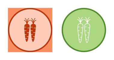 icône de vecteur de carottes