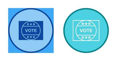 icône de vecteur d'autocollant de vote