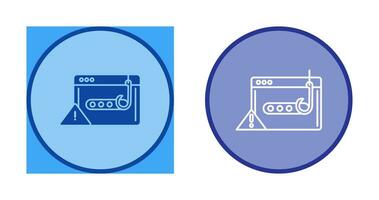 icône de vecteur de mot de passe de phishing