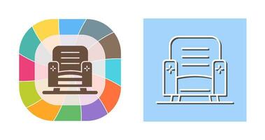 icône de vecteur de fauteuil