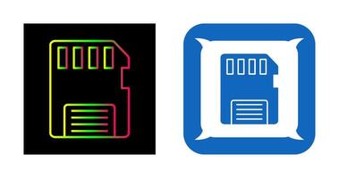 icône de vecteur de carte mémoire