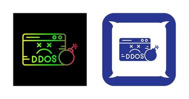 icône de vecteur ddos
