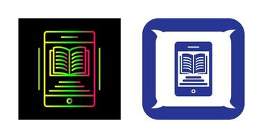 icône de vecteur de livre électronique