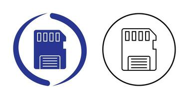 icône de vecteur de carte mémoire