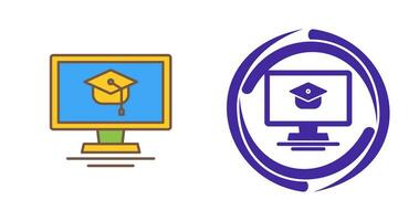 icône de vecteur de cours en ligne