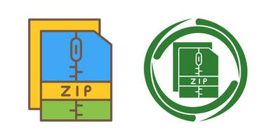 icône de vecteur de fichier zip