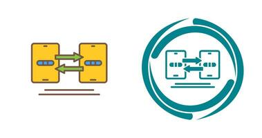 icône de vecteur de synchronisation de données