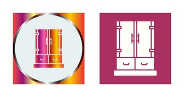 icône de vecteur de tiroir d'armoire