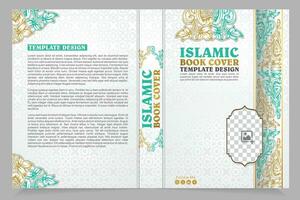 arabe livre couverture conception vecteur magazine couverture page islamique livre couverture brochure